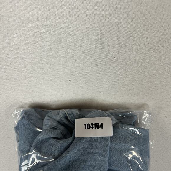 Vintage Peregrine Bay Denim Button-Up Shirt Men's Small Embroidered Dog Shepherd - Picture 12 of 12